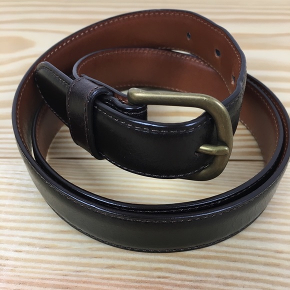 Billy Reid Other - Billy Reid leather belt rich brown brass buckle 36
